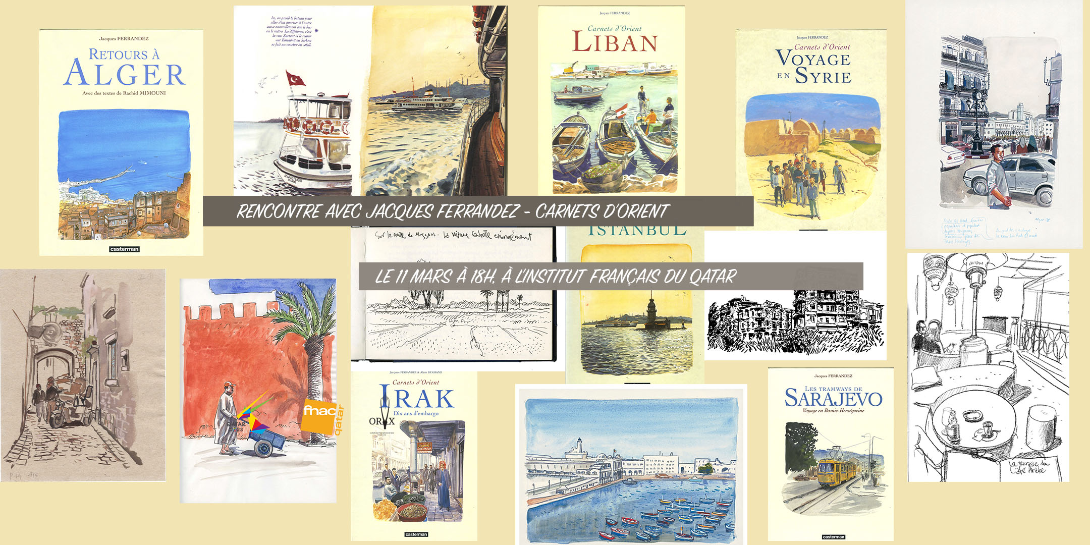 FRANCOPHONIE 2023 - Rencontre avec Jacques Ferrandez sur les Carnets d'Orient