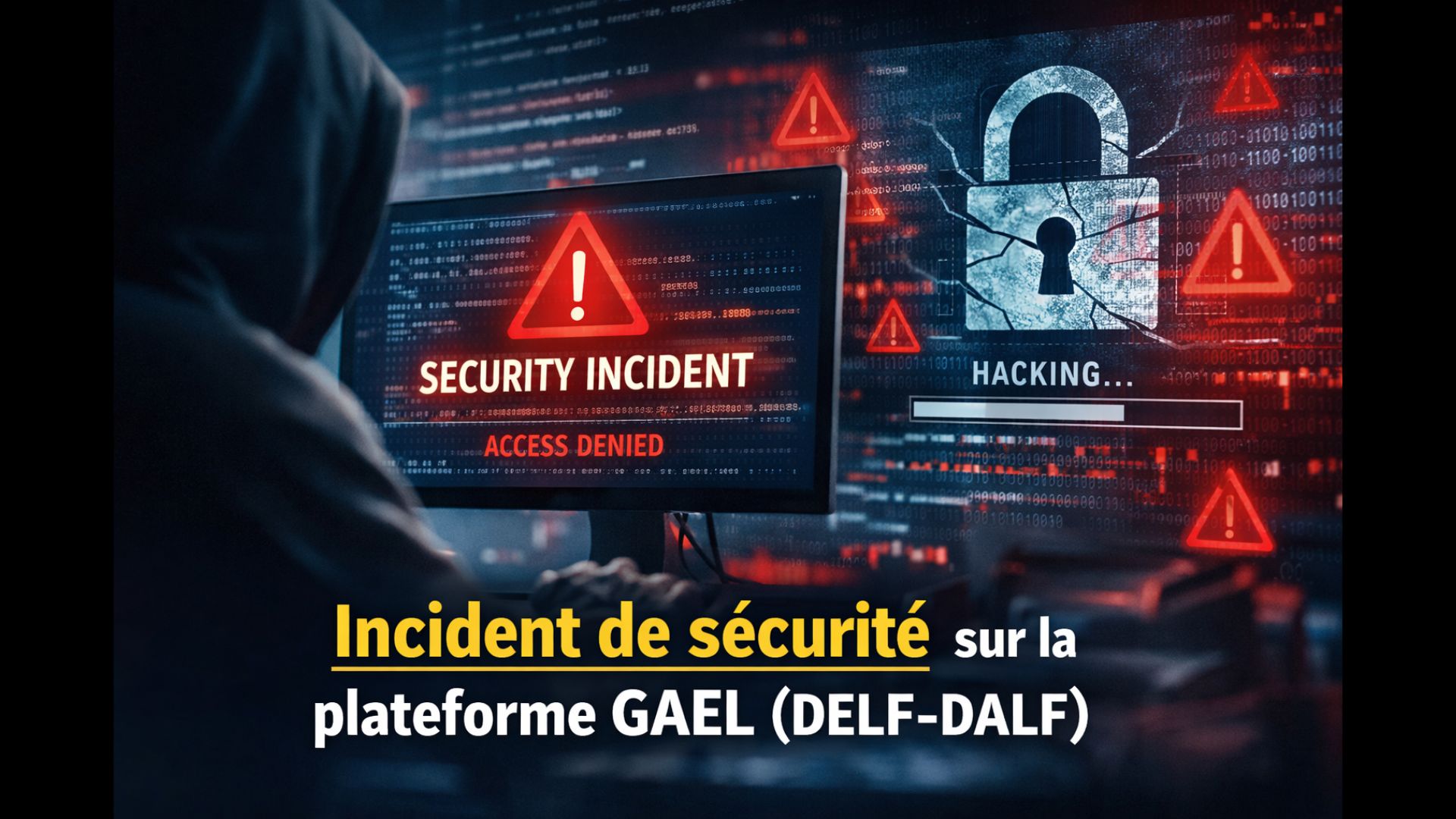 Incident de sécurité sur la plateforme GAEL (DELF-DALF)